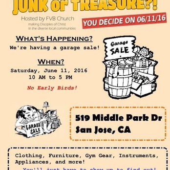 FVB Church - Summer Garage Sale - Churches Near Me - San Jose, California FVB Church - Summer Garage Sale - Churches Near Me - San Jose, California