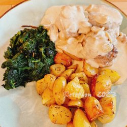 Rossini - Schweinefilet mit Spinat und Rosmarinkartoffeln...