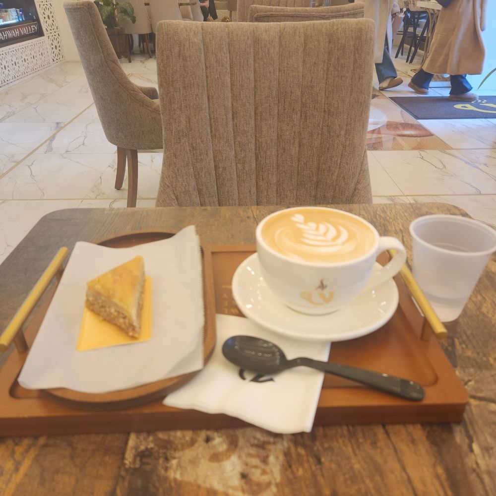 Qahwah Valley - Lots of seating, I got the almond baklava and a Valley Latte - Coffee & Tea Near Me - New York, New York