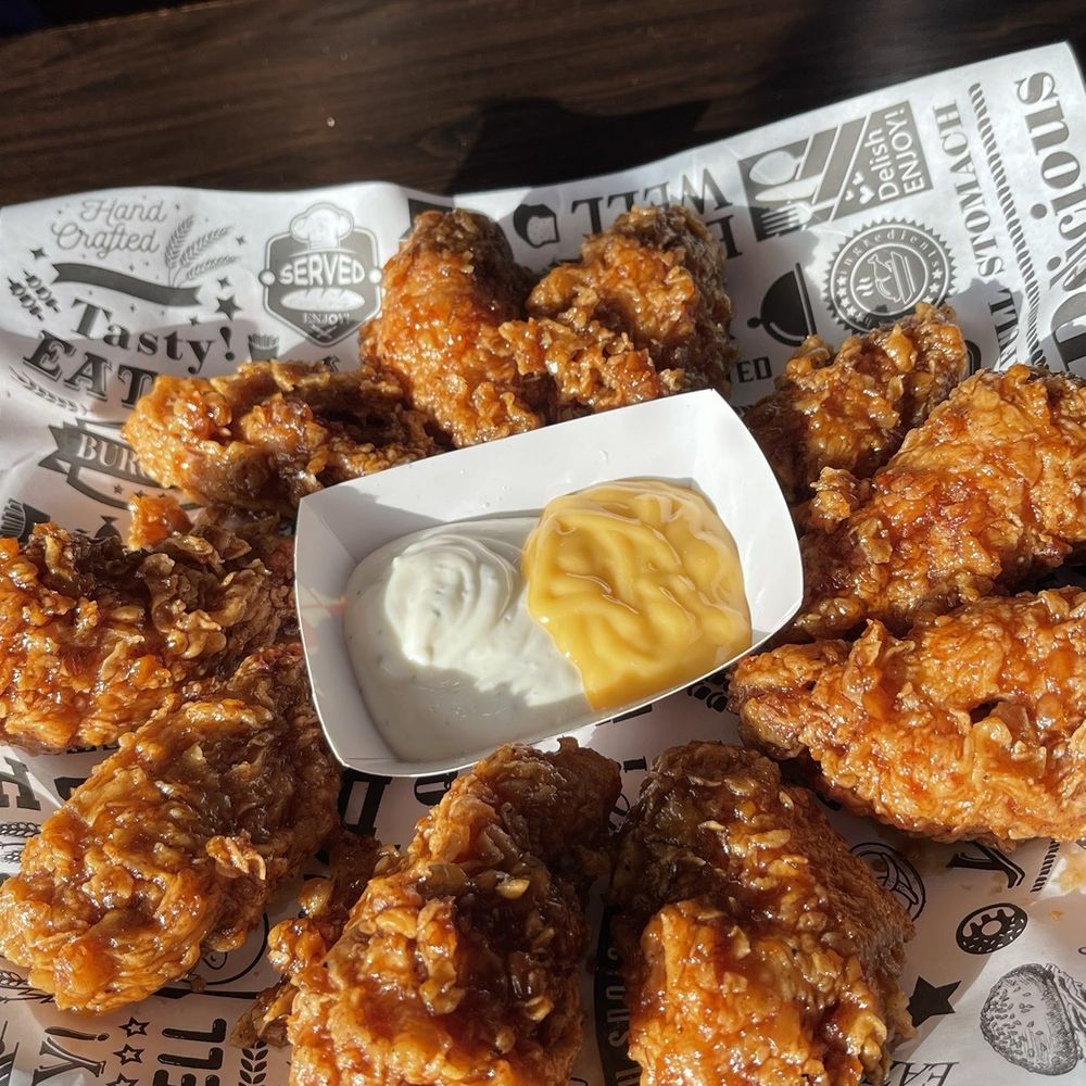 Luv Dduk - Garlic fried chicken wings -- BEST Korean fried chicken ever!!! - Korean Near Me - Cerritos, California