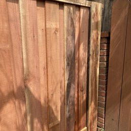 South end of fence