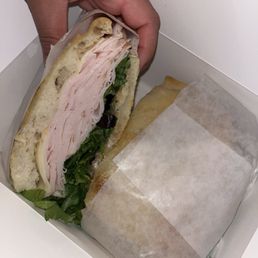 The God-Feather sandwich with halal turkey The God-Feather sandwich with halal turkey