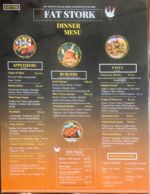 Menu photo 4 Fat Stork Davie, FL