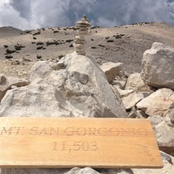 San Gorgonio Peak via Fish Creek - Summit plaque