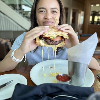 Parkers' Lighthouse - Garlic Cheese Bread Burger - Seafood Near Me - Long Beach, California Parkers' Lighthouse - Garlic Cheese Bread Burger - Seafood Near Me - Long Beach, California