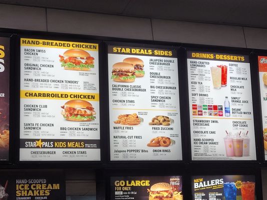 Menu photo 3 Carl's Jr Foster City, CA