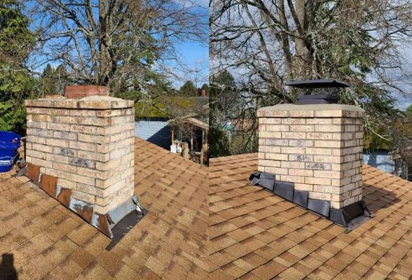 Chimney Updates & Repairs - Repair brick work, replace rusty caps, seal & clean brick. Chimney Updates & Repairs - Repair brick work, replace rusty caps, seal & clean brick.