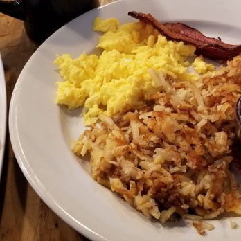 Seven Mile Cafe - Scrambled eggs, bacon, hash browns, and the most perfect french toast ever! - Breakfast & Brunch Near Me - Keller, Texas