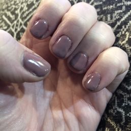 Lumpy, uneven polish