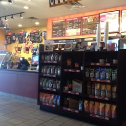the inside of a dunkin donuts shop the inside of a dunkin donuts shop