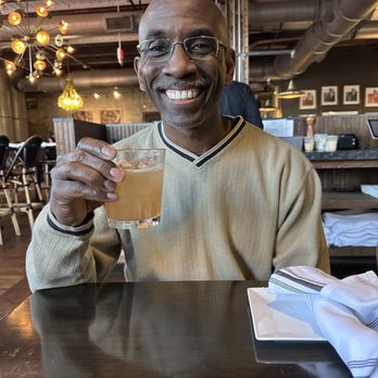 Cotton at Riverside Mill - The hubby enjoying a Whiskey Sour - Sandwiches Near Me - Danville, Virginia