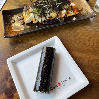 Robata JINYA - 3rd St. - Toro Handroll and Spicy Tofu - Japanese Near Me - Los Angeles, California Robata JINYA - 3rd St. - Toro Handroll and Spicy Tofu - Japanese Near Me - Los Angeles, California