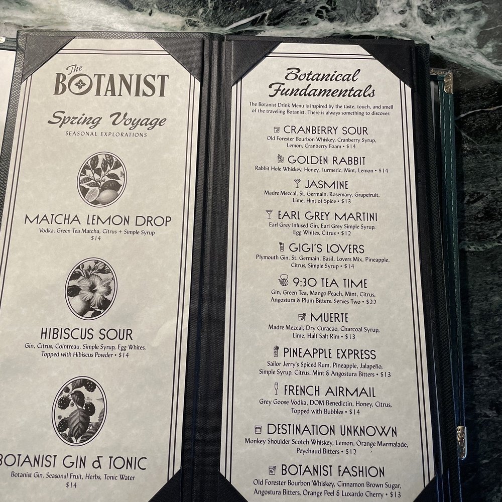 The Botanist - Seasonal drinks - Cocktail Bars Near Me - Bakersfield, California The Botanist - Seasonal drinks - Cocktail Bars Near Me - Bakersfield, California