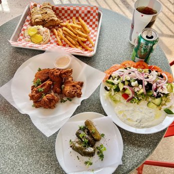 Sam's Grill House - Dolma. Wings. Greek salad. Chicken Sandwich and amazing - Chicken Shop Near Me - Citrus Heights, California