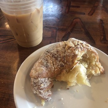 The Bean Gallery - iced coffee with milk and almond croissant. too good to not start eating right when I got it. - Coffee & Tea Near Me - New Orleans, Louisiana The Bean Gallery - iced coffee with milk and almond croissant. too good to not start eating right when I got it. - Coffee & Tea Near Me - New Orleans, Louisiana