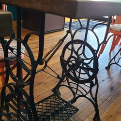 Main Street Coffee & Cream - Upcycled cafe tables!