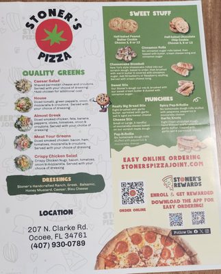 Menu photo 1 Stoners Pizza Ocoee, FL Menu photo 1 Stoners Pizza Ocoee, FL