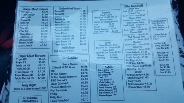 Menu photo 4 Wagon Wheel Drive In No 2 Big Spring, TX Menu photo 4 Wagon Wheel Drive In No 2 Big Spring, TX