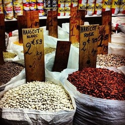 Asie Antilles Afrique - Les gros sacs de haricots, de riz, de farines...
