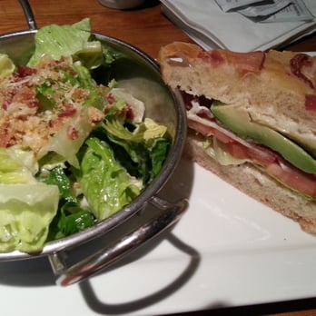 The Loose Moose - Avocado sandwich & side Caesar salad ($12.95) - Sports Bars Near Me - Toronto, Ontario