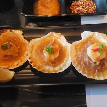 Khan Skewer Restaurant - Mmmmm...lovely delicious scallops! - Barbeque Near Me - Honolulu, Hawaii