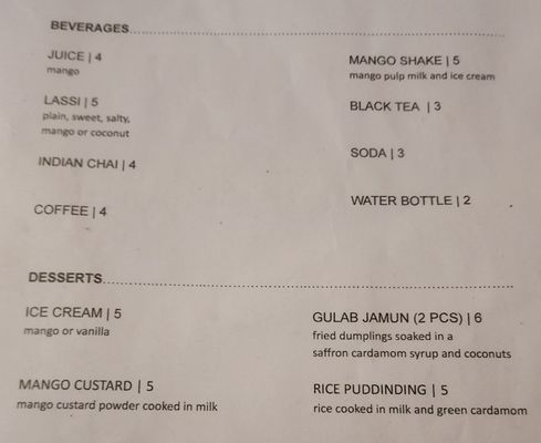 Menu photo 5 Kalia Indian Cuisine Seattle, WA