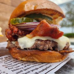 Montrose Street Market - Bacon burger from Brave Burger