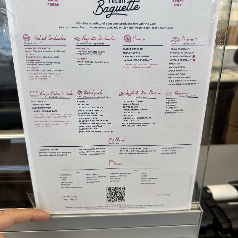 Fresh Baguette - Menu (2/24/25) - Bakeries Near Me - Rockville, Maryland