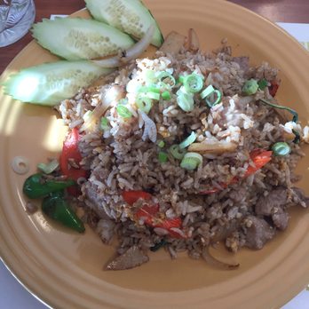 Simply Thai - OK, a little on the dry side. One small piece of basil - Thai Near Me - Elk Grove, California