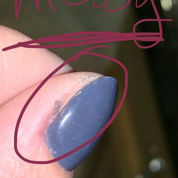 Allure Spa Nails - Messy job! Left SNS and too coat on my cuticles and skin! - Nail Salons Near Me - York, Pennsylvania Allure Spa Nails - Messy job! Left SNS and too coat on my cuticles and skin! - Nail Salons Near Me - York, Pennsylvania