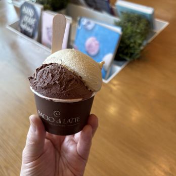 Bacio di Latte - Pistachios and Belgian Chocolate - Gelato Near Me - Newport Beach, California