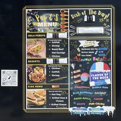 Pop C's LouZanne Kitchen - The "Menu" They also have beignets!