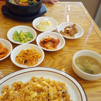 Jin Mi Garden - a variety of dishes of food on a table - Korean Near Me - Duluth, Georgia Jin Mi Garden - a variety of dishes of food on a table - Korean Near Me - Duluth, Georgia