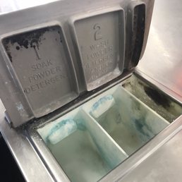 Black mold growning in the machines.
