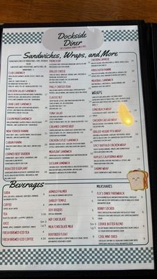 Menu photo 2 Dockside Diner Long Beach Township, NJ