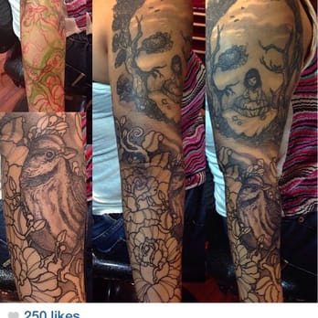 Black Cat Tattoo Studio - Everything done on this arm by Richie at this studio - Tattoo Near Me - Honolulu, Hawaii