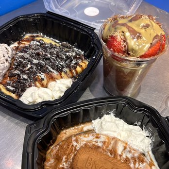 Scoop N Chill - oreo crepe, dubai choc strawberries, biscoff croffle - Gelato Near Me - Berkeley, California Scoop N Chill - oreo crepe, dubai choc strawberries, biscoff croffle - Gelato Near Me - Berkeley, California