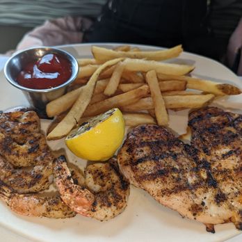 Bonefish Grill - CHICKEN + SHRIMP + FRIES (double order, but not really...) - Seafood Near Me - Gambrills, Maryland Bonefish Grill - CHICKEN + SHRIMP + FRIES (double order, but not really...) - Seafood Near Me - Gambrills, Maryland