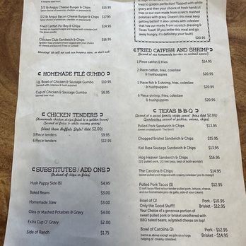 Southern Vittles - Menu - Seafood Near Me - Lake City, Colorado Southern Vittles - Menu - Seafood Near Me - Lake City, Colorado