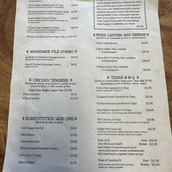 Southern Vittles - Menu