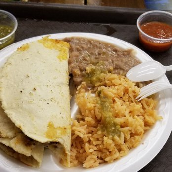 La Azteca Meat Market - 2 quesadillas with beans and rice - Meat Shops Near Me - San Angelo, Texas La Azteca Meat Market - 2 quesadillas with beans and rice - Meat Shops Near Me - San Angelo, Texas