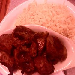 Smokey's & Grill - Steak tips and rice