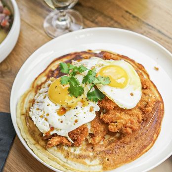 Buena Vida - Fried chicken and walnut pancake - Mexican Near Me - Arlington, Virginia Buena Vida - Fried chicken and walnut pancake - Mexican Near Me - Arlington, Virginia