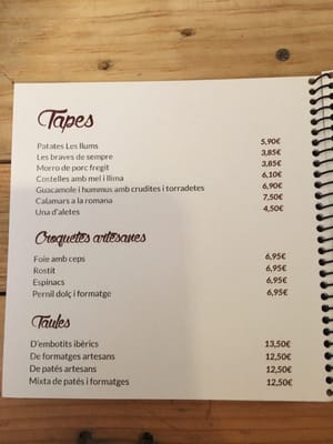 Menu photo 1 Les Llums Granollers, B