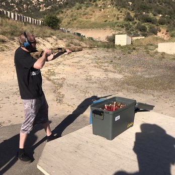 Rainbow Shooting Range - My buddy Adam shooting skeet for the first time - Gun/Rifle Ranges Near Me - Fallbrook, California
