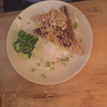 Zielona Weranda - Toasted sambo with honey and Brie and slivered almonds - Cafes Near Me - Poznań, WP Zielona Weranda - Toasted sambo with honey and Brie and slivered almonds - Cafes Near Me - Poznań, WP