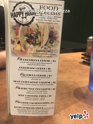 Menu photo 1 Broadway Bar & Pizza Brooklyn Park, MN