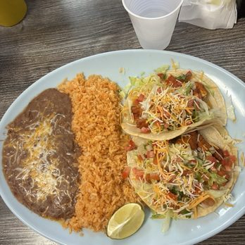 Los Altenos - #13. Two Fish Taco Combo Plate. Perfectly done! - Mexican Near Me - Flagstaff, Arizona