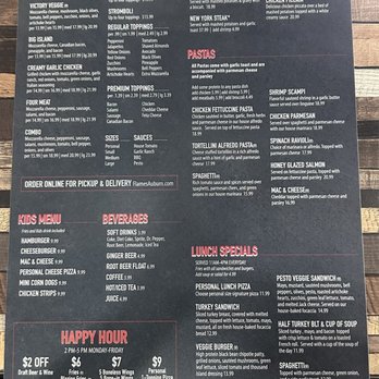 Flames Restaurant & Tap House - 8/2024 Menu - Salad Near Me - Auburn, California