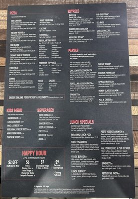 Menu photo 2 Flames Restaurant & Tap House Auburn, CA
